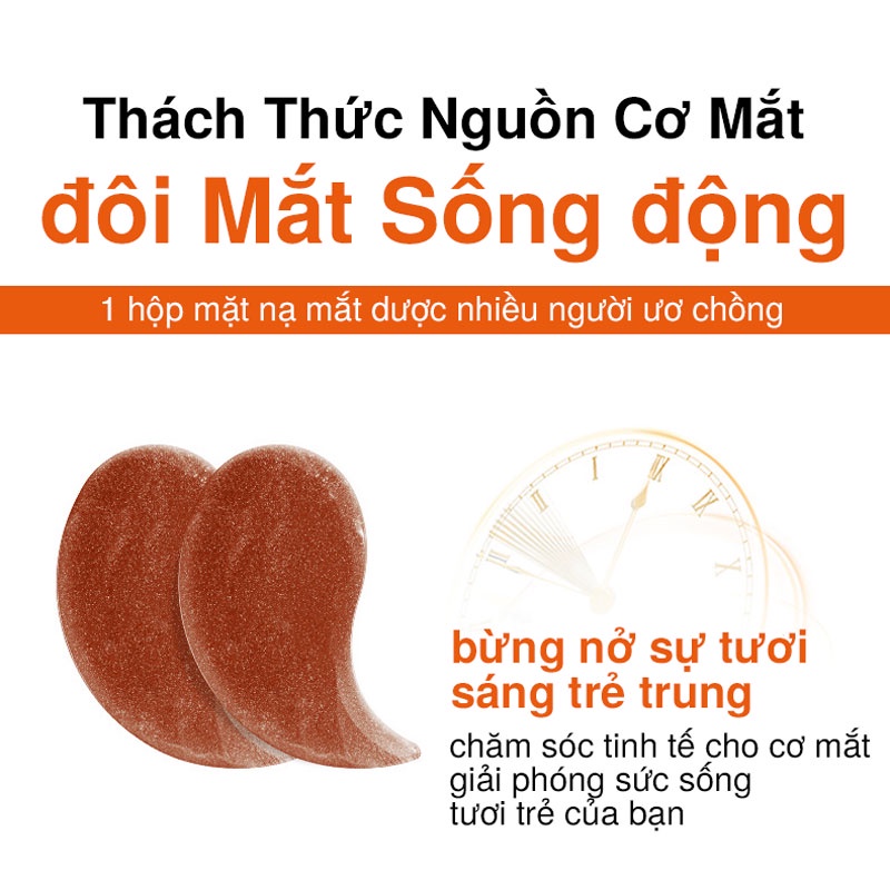 thành phần trái cây Mặt Nạ Mắt dưỡng trắng cấp ẩm Bioaqua mắt chống bọng, chống thâm mắt 60 miếng dán/30 cặp