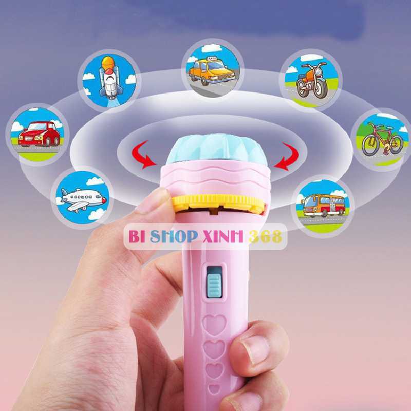 Đèn Pin Chiếu Hình Cho Bé 80 Hình Đồ Chơi Thông Minh Phát Triển Trí Tuệ