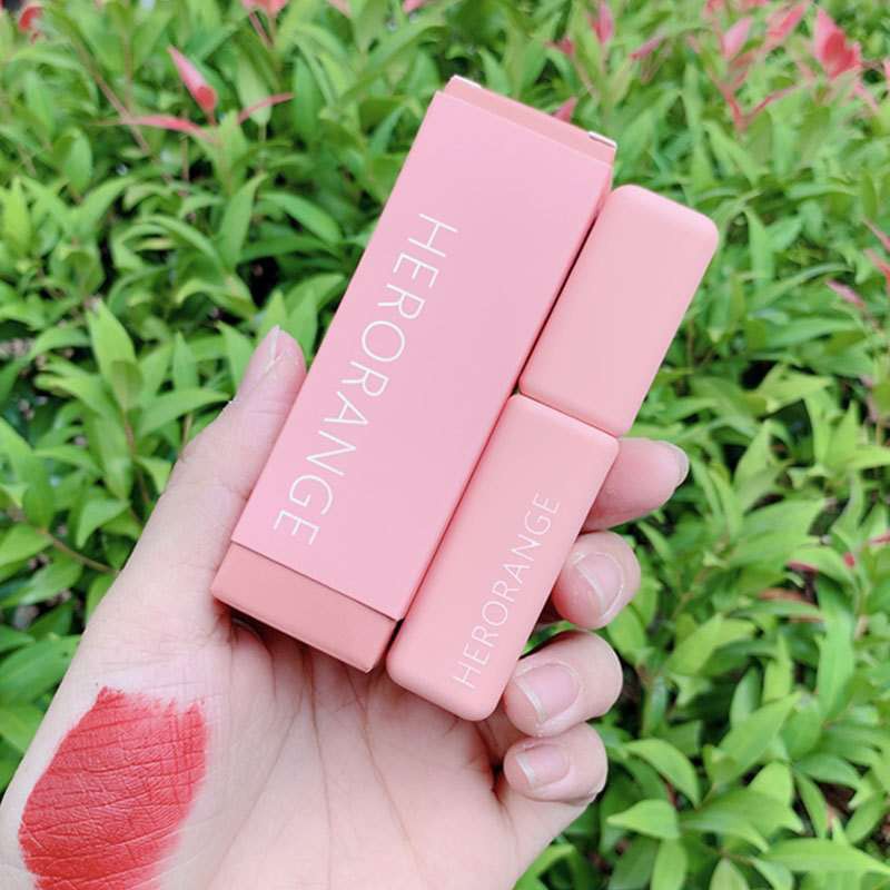 [Hàng mới về] Son môi Herorange chống nước chống phai màu tông màu hồng nữ tính | BigBuy360 - bigbuy360.vn