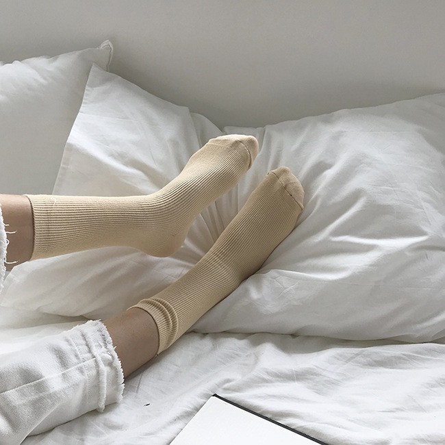 Vớ Nữ Cổ Cao Hàn Quốc Tất Nữ Cổ Cao Cotton Màu Trơn Hàn Quốc Cao Cấp Ulzzang Thời Trang | BigBuy360 - bigbuy360.vn