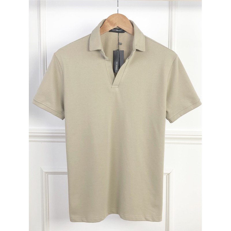 Áo thun nam có cổ mã POLO CỔ V CHO NAM 6 MÀU - chất thun cá sấu cotton 100 | BigBuy360 - bigbuy360.vn