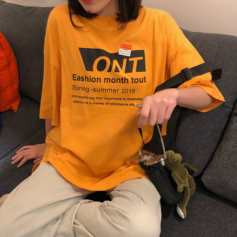NRVP Áo Thun Nữ Ngắn Tay Dáng Rộng Thời Trang Năm 2021