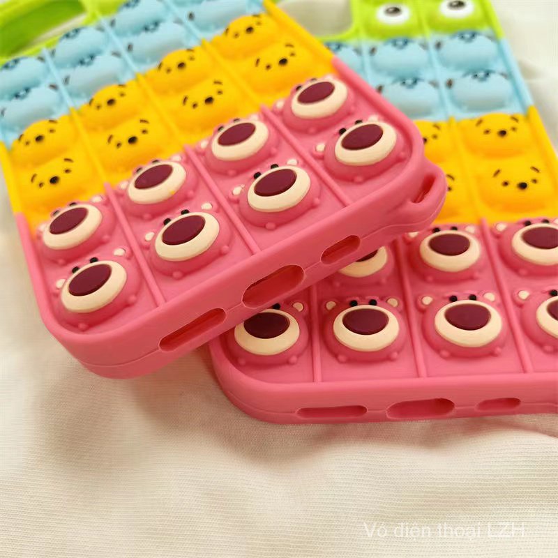 Ốp điện thoại họa tiết hoạt hình chống trầy dễ thương thích hợp cho IPHONE11 12PRO MAX I8 I7PLUS XR XS SE I13