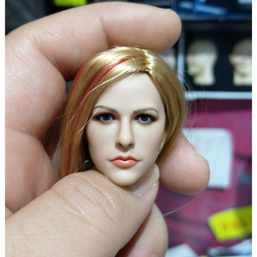 Mô hình đầu head Arvil Lavigne JXTOYS-028  1/6, 12 inch - Custom Figure
