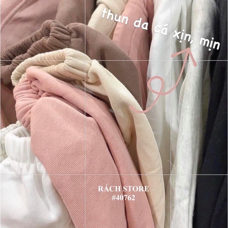 [RÁCH STORE] Áo Khoác Nỉ Trơn Bo Lai+Tay | BigBuy360 - bigbuy360.vn