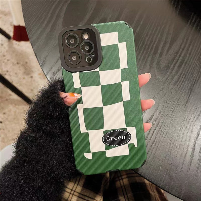 Ốp Điện Thoại In Họa Tiết Caro Cho IPhone 11 Pro Max 13 Pro Max 12 Pro Max Xs Max XR  X 8 Plus 7 Plus 6 Plus 6s Plus