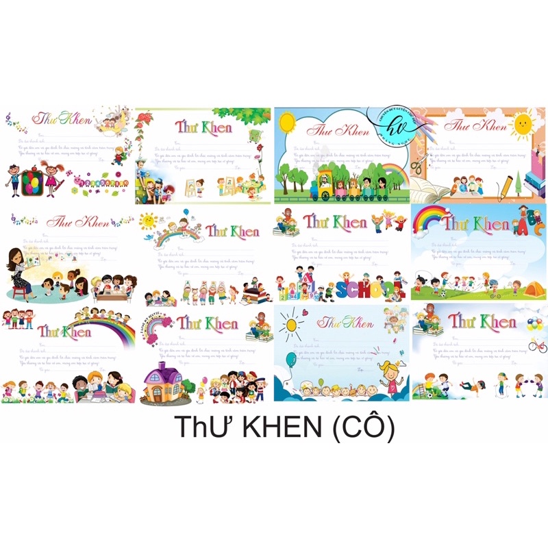 giấy thư khen ngợi học sinh 1 xấp 100 tờ định lượng 100gsm không lem