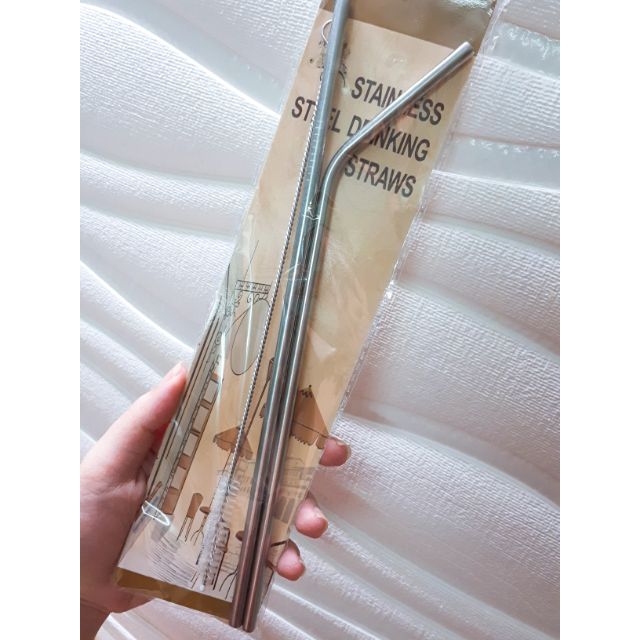 Set ống hút inox Thái Lan xài cả đời 😆