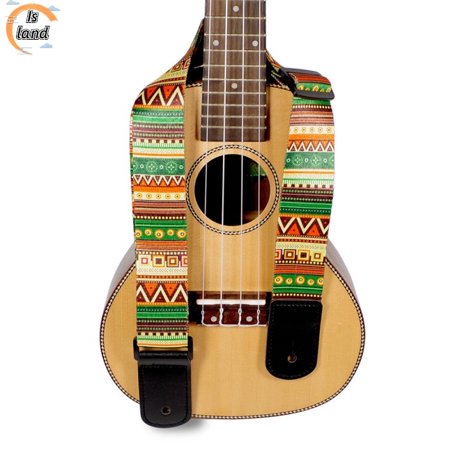 Dây Đeo Đàn Guitar Điện / Bass / Ukulele Họa Tiết Dân Tộc Dày Dặn Tiện Dụng