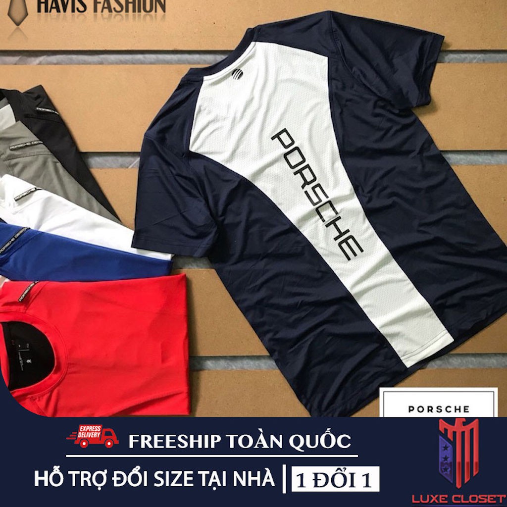 Áo thun thể thao nam cổ tròn phối hai màu cực chất ADBP001 | BigBuy360 - bigbuy360.vn