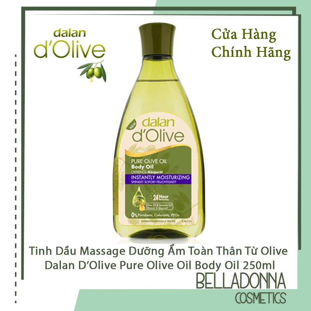Tinh Dầu Massage Dưỡng Ẩm Toàn Thân Từ Olive Dalan D’Olive Pure Olive Oil Body Oil 250ml