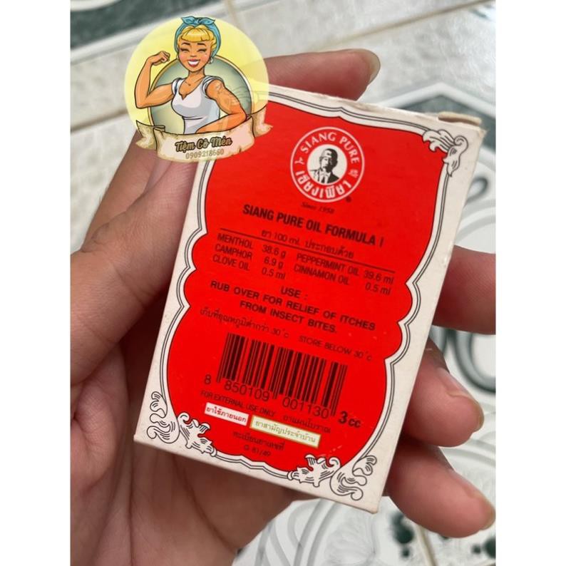 Dầu gió Ông già Siang Pure Thái Lan 3-7-25cc | Formula I | Chữ Vàng