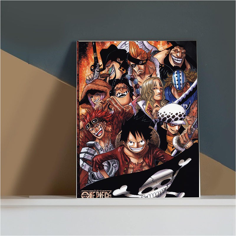 (V02) Tấm Poster anime cao cấp giấy 260gsm One Piece Đảo Hải Tặc Luffy chibi ảnh đẹp nhiều mẫu