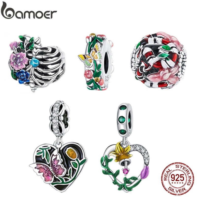 Mặt dây chuyền BAMOER bằng bạc 925 thời trang cho nữ