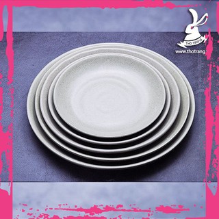[Mẫu Mới]Dĩa Ảo Tròn Sóng 9 Nâu Nhựa Melamine Đài Loan
