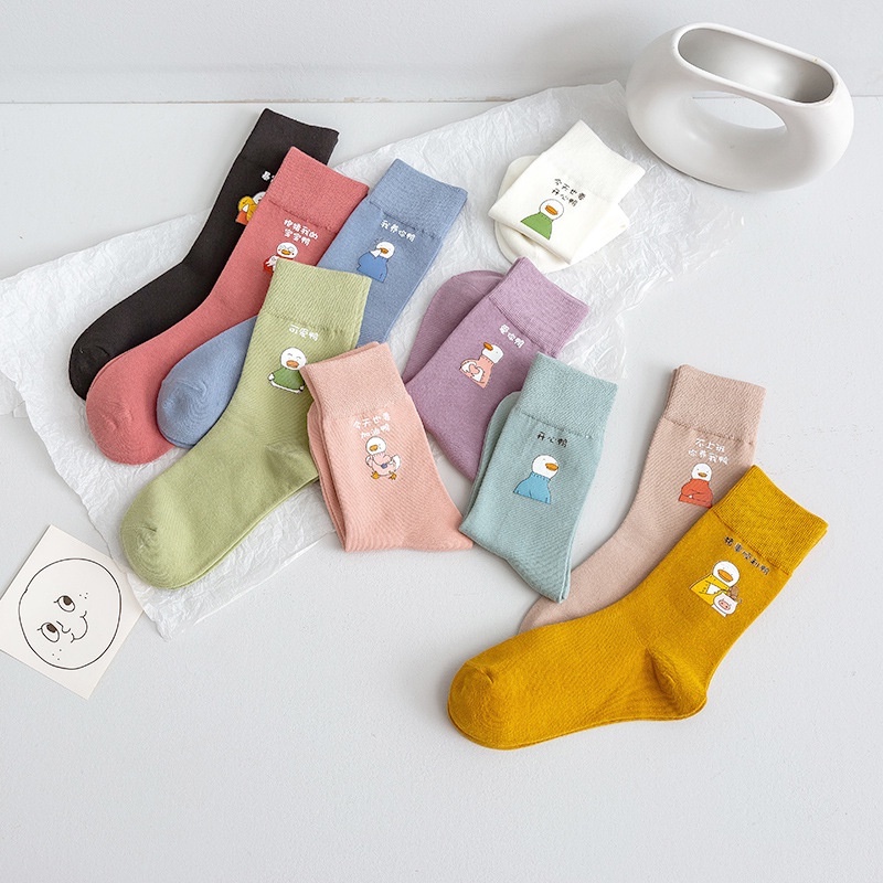 [Tiệm vớ cô Lam] Tất vớ cổ cao nam nữ set vịt độc nhất sài gòn kk