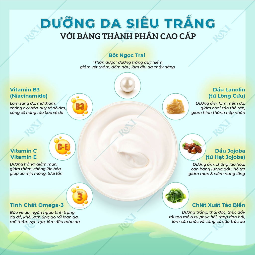 [SỈ 5 HỘP] Kem Dưỡng Trắng Da Body Milk hộp 300gr/ Kem body trắng da cao cấp