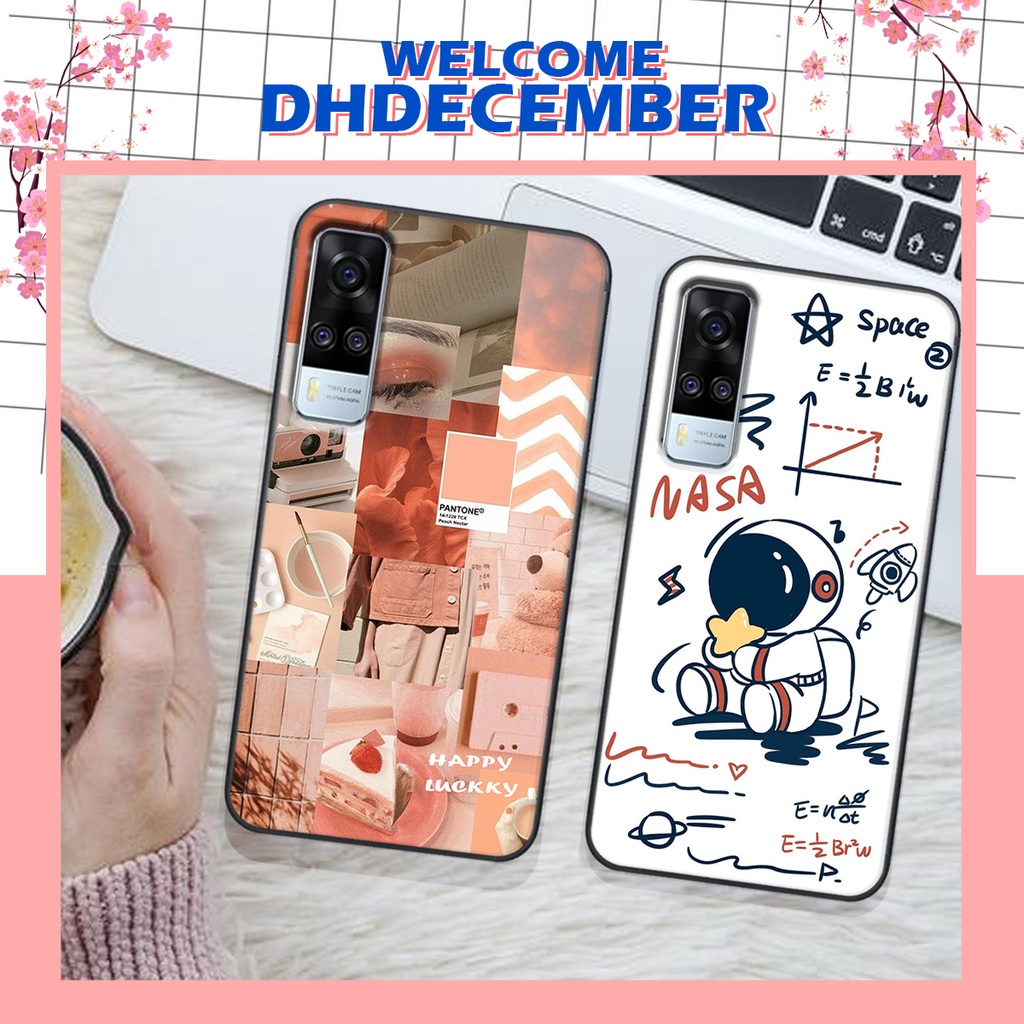 Ốp lưng Vivo Y51 2020 / Y53S in hình nice ,good luck happy ốp xinh viền dẻo đẹp chất