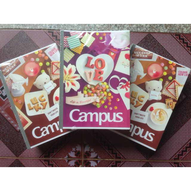 Combo 5 quyển campus Gift 120 trang