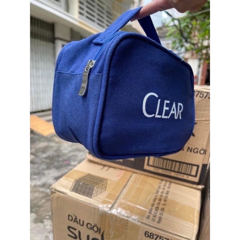 Túi đựng mỹ phẩm Clear , Dove Túi khuyến mại giao màu ngẫu nhiên