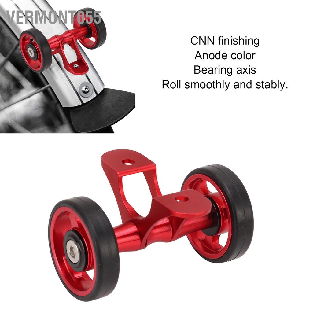 Có thể bán buôn Xe đạp Chắn bùn Easywheel Con lăn Bánh xe đôi cho gấp Brompton Dahon Vermont055 Hàng giao ngay
