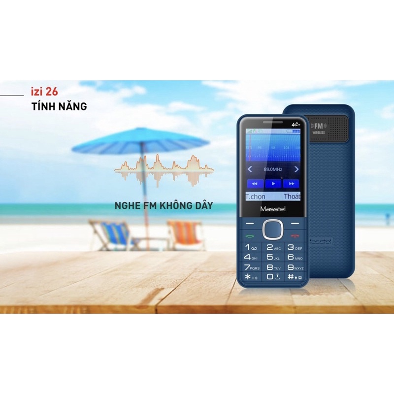 Điện thoại Masstel izi 26 4G - Hàng chính hãng - Full hộp - Nguyên seal