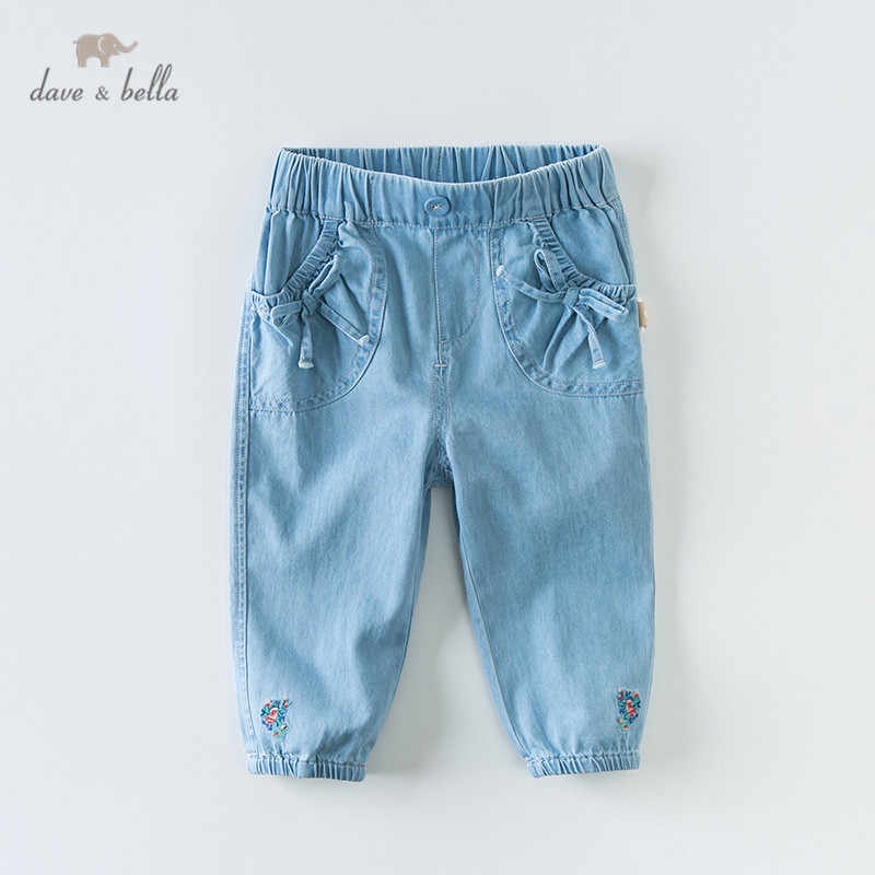 Quần jeans kèm hoa nơ bé gái_Dave&Bella_DBA12569