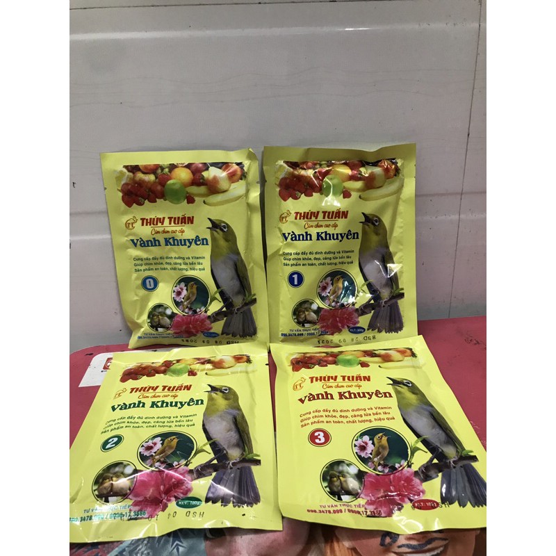 Cám Khuyên Thúy Tuấn 0,1,2 ,3 Cám Thúy Tuấn chim Khuyên, Thức ăn cho chim