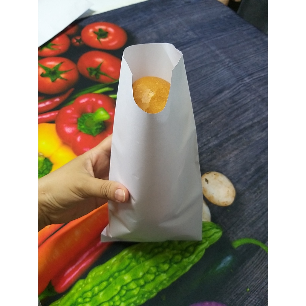 300 túi giấy đựng bánh mì màu trắng