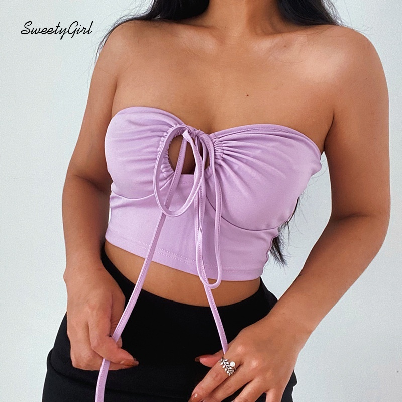 Áo Tank Top Hở Lưng Màu Trơn Thời Trang Quyến Rũ Cho Nữ