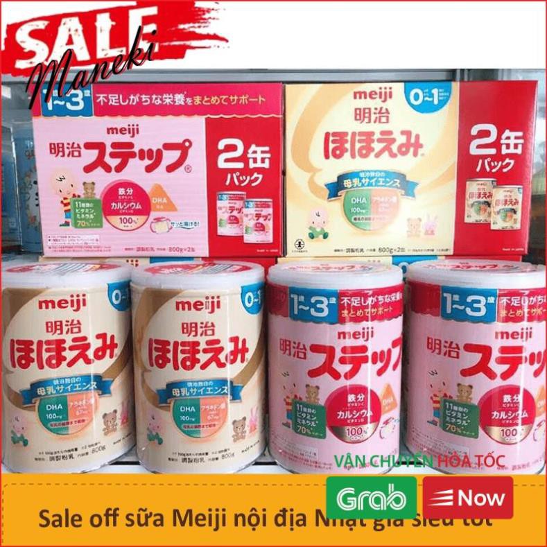 Combo 2 Hộp Sữa Meiji 800g Hàng Nhật Nội Địa Date Mới Nhất