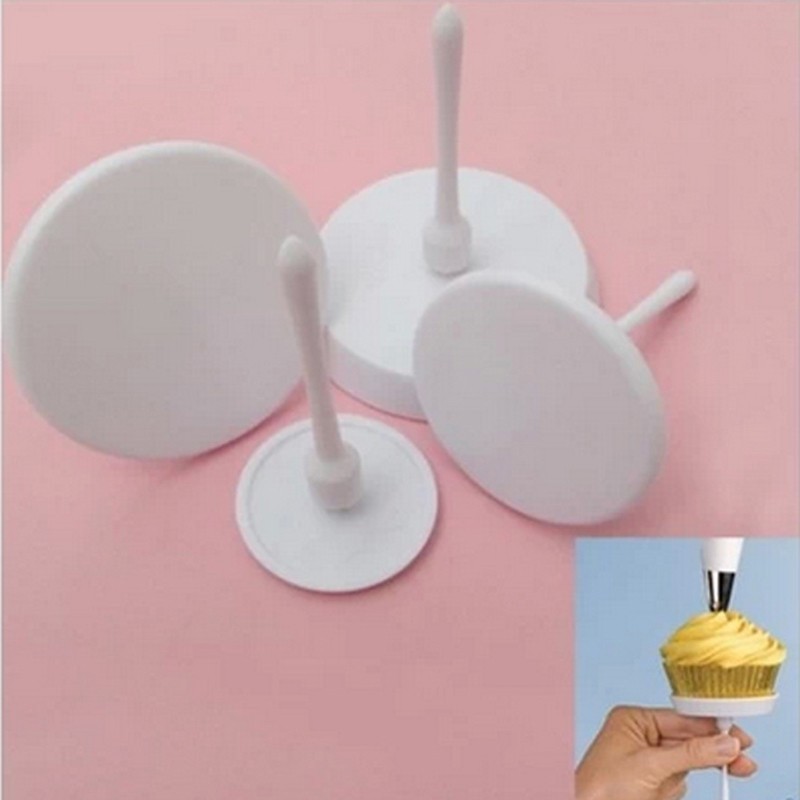 Set 4 Bàn xoay trang trí bánh Cupcake cầm tay
