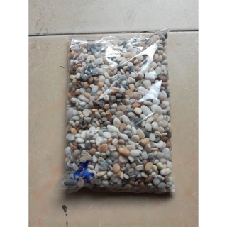 Sỏi muối tiêu trang trí bể cá, chậu cây, tiểu cảnh để bàn - 1kg