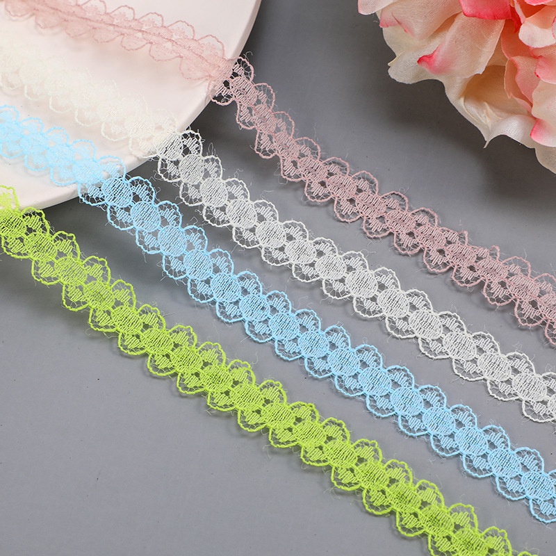 Cuộn Dây Ruy Băng Ren Cotton 10M 14mm Nhiều Màu Sắc Dùng Trang Trí Tiệc Cưới / Giáng Sinh