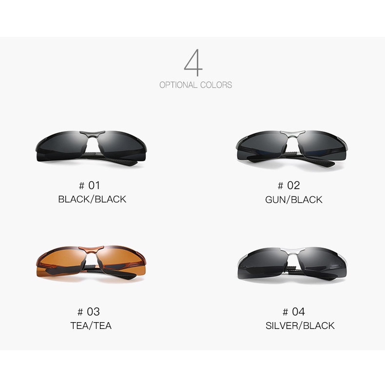 Kính râm phân cực nam dành cho người lái xe ô tô Kính nhìn ban đêm Chống lóa Kính râm lái xe phân cực