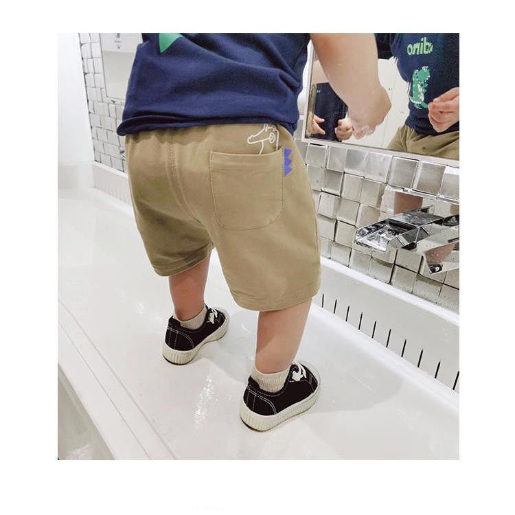 Quần Short Thể Thao Dáng Rộng In Hoạt Hình Kiểu Hàn Quốc Thời Trang Mùa Hè Cho Bé Trai
