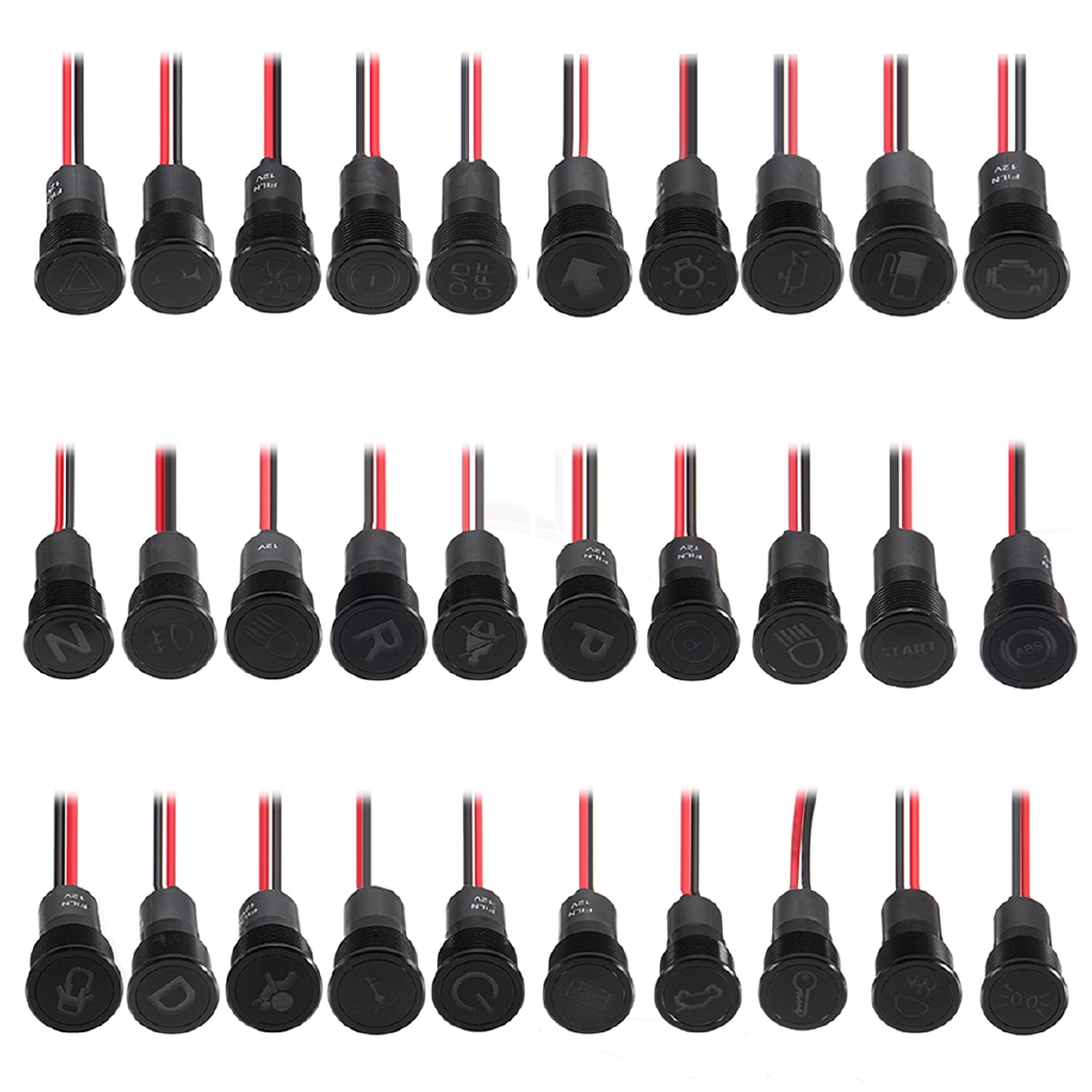 Bảng Đèn Led Tín Hiệu Cảnh Báo 12v 14mm Cho Xe Hơi/Xe Tải