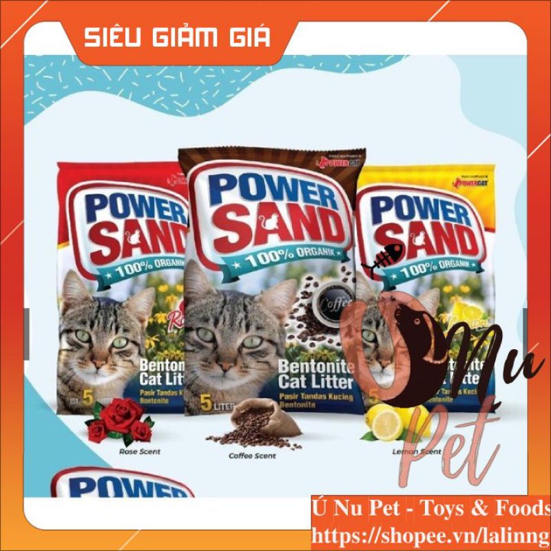 Cát vệ sinh Power Sand bao 10Lit/8KG