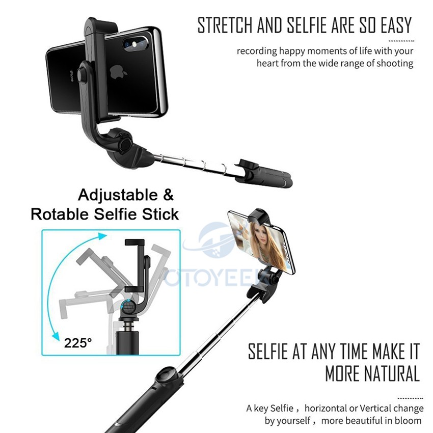 Gậy chụp ảnh tự sướng kèm chân đỡ và điều khiển từ xa tiện lợi cho điện thoại | BigBuy360 - bigbuy360.vn