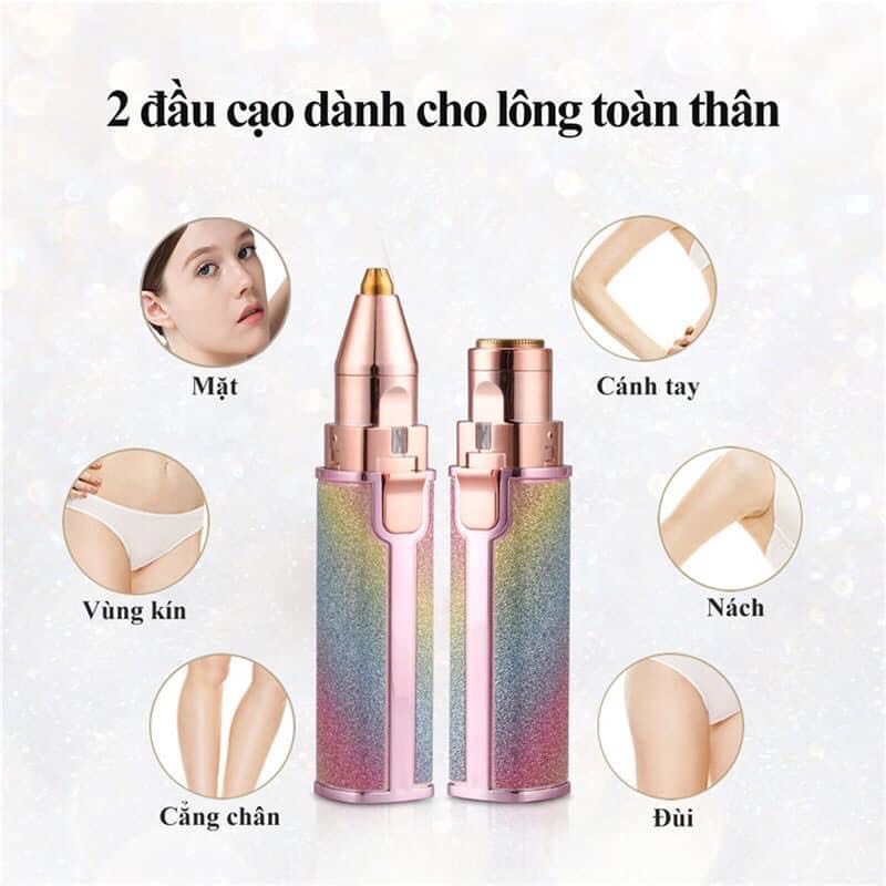 Bút tỉa lông mày, cạo lông toàn thân 2in1 đa năng. có kèm dây sạc