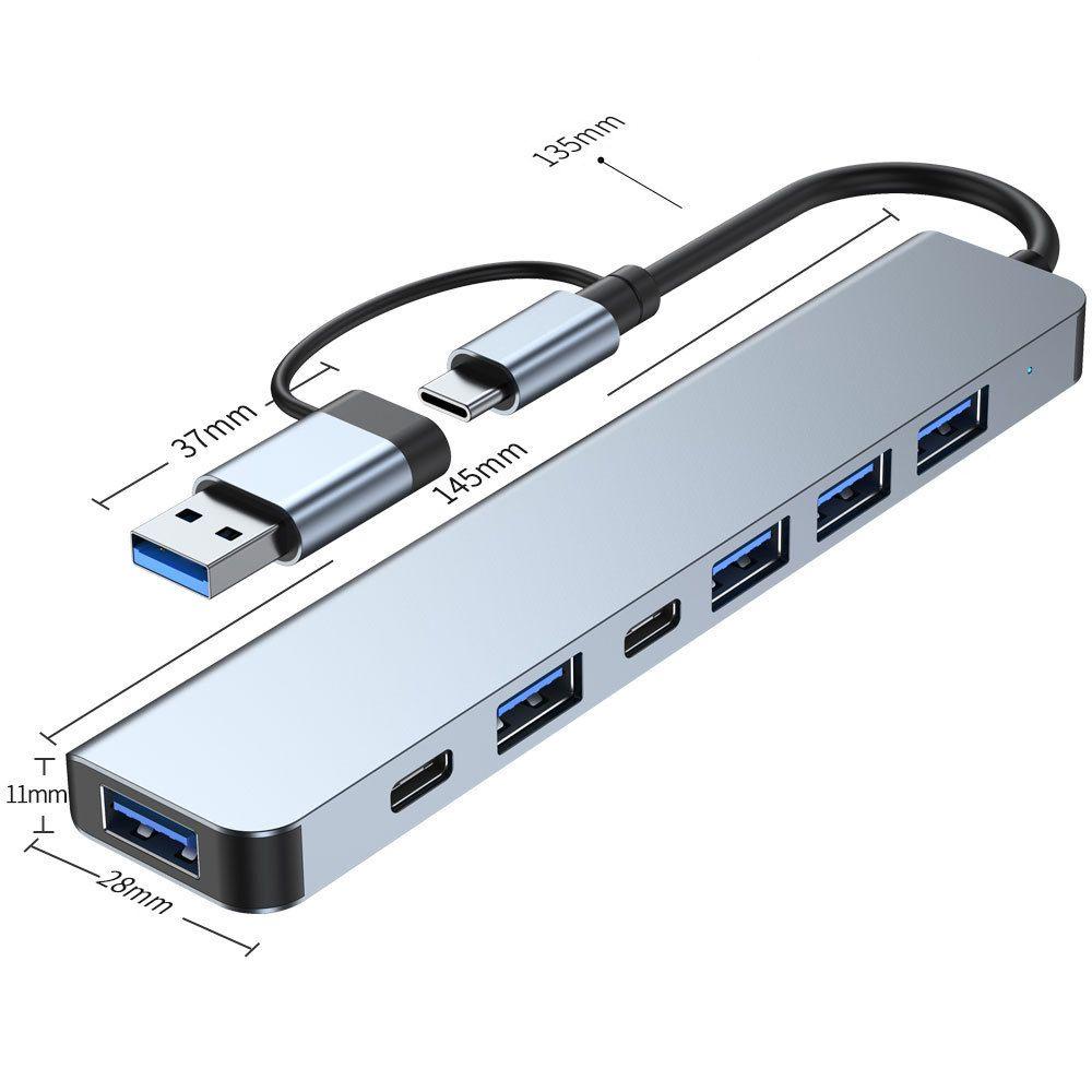 CHOOKEY Hub USB 3.0 Tốc Độ Cao Cho Điện Thoại / Máy Tính Bảng / Laptop