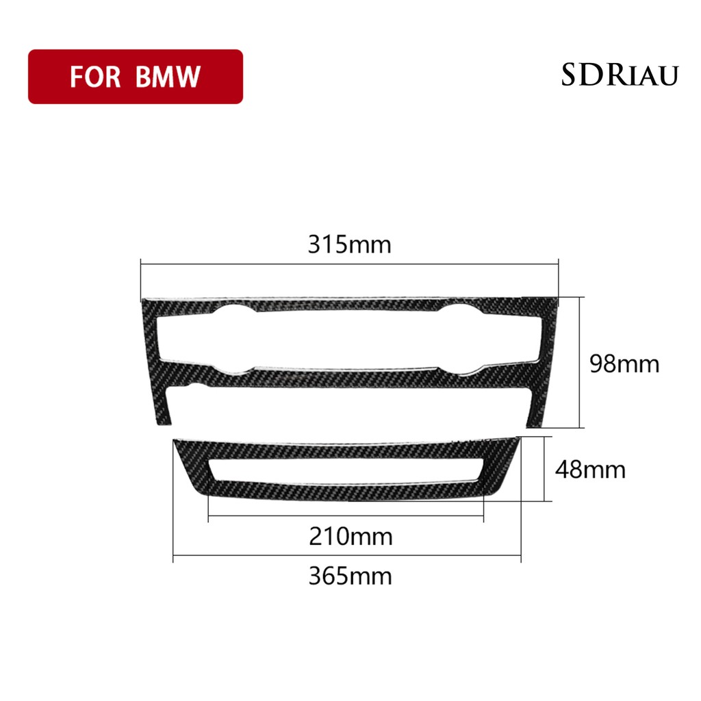 Set 2 Miếng Dán Trang Trí Máy Điều Hòa Xe Hơi Dành Cho Bmw E70 E71 X5 X6