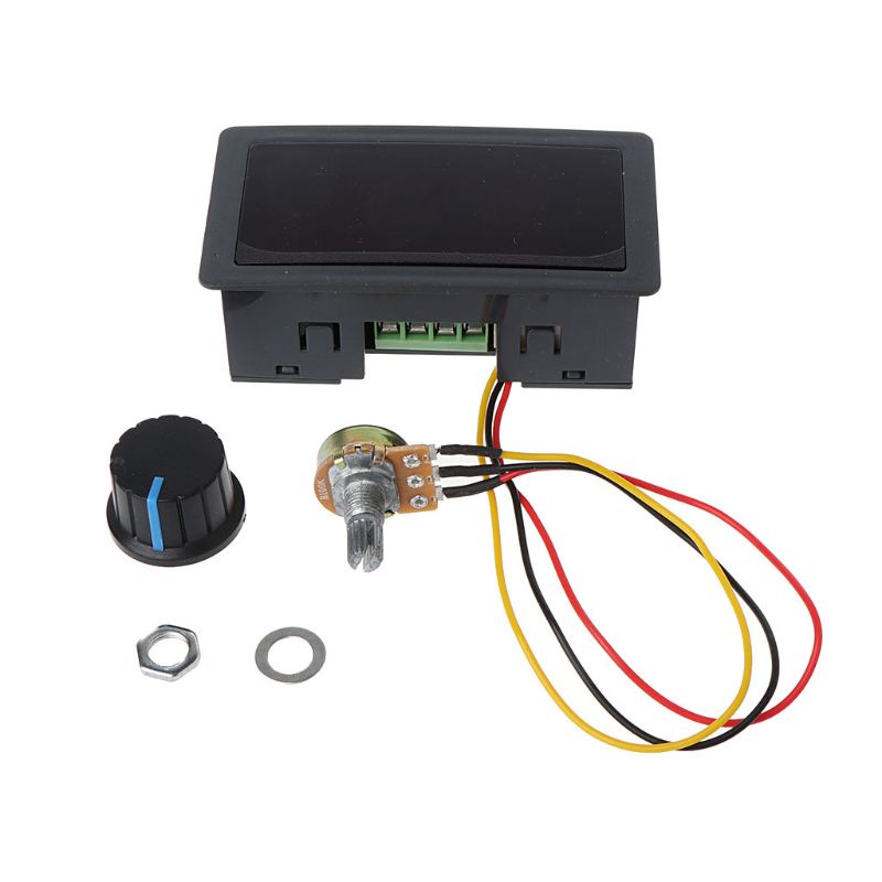 Bộ Điều Khiển Tốc Độ Động Cơ DC 6-30V 12V 24V 15A Max PWM Có Màn Hình Kỹ Thuật Số