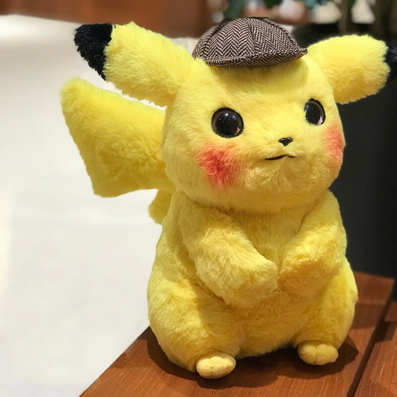 đồ chơi nhồi bông Hình Thám Tử Pikachu Dễ Thương 28cm