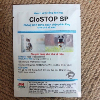 Men tiêu hóa cho chó mèo Clostop sp