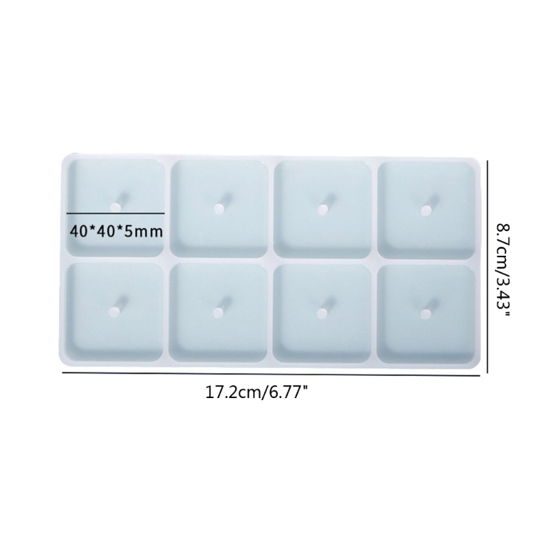 Khuôn Silicone Xoay Làm Bánh Mousse Hình Vuông