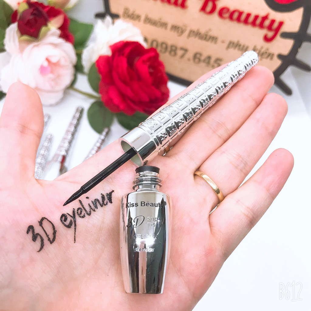 Kẻ mắt nước 3D vỏ bạc của kissbeauty sang chảnh E303 | BigBuy360 - bigbuy360.vn