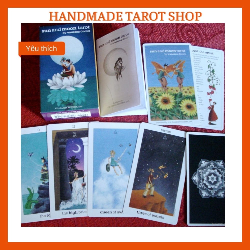 Bộ bài Sun and Moon tarot - Bài tarot Handmade