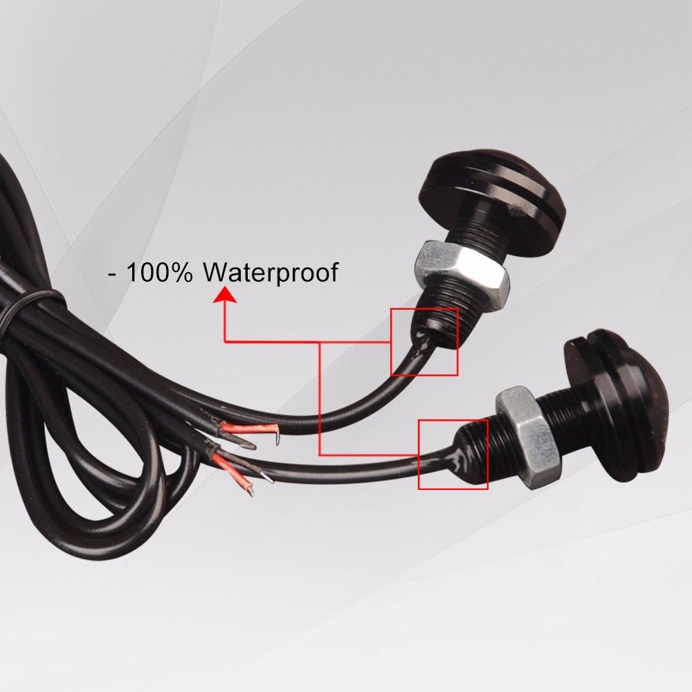 Đèn Pha led drl 12v 18mm Công Suất Cao Hỗ Trợ Đỗ Xe