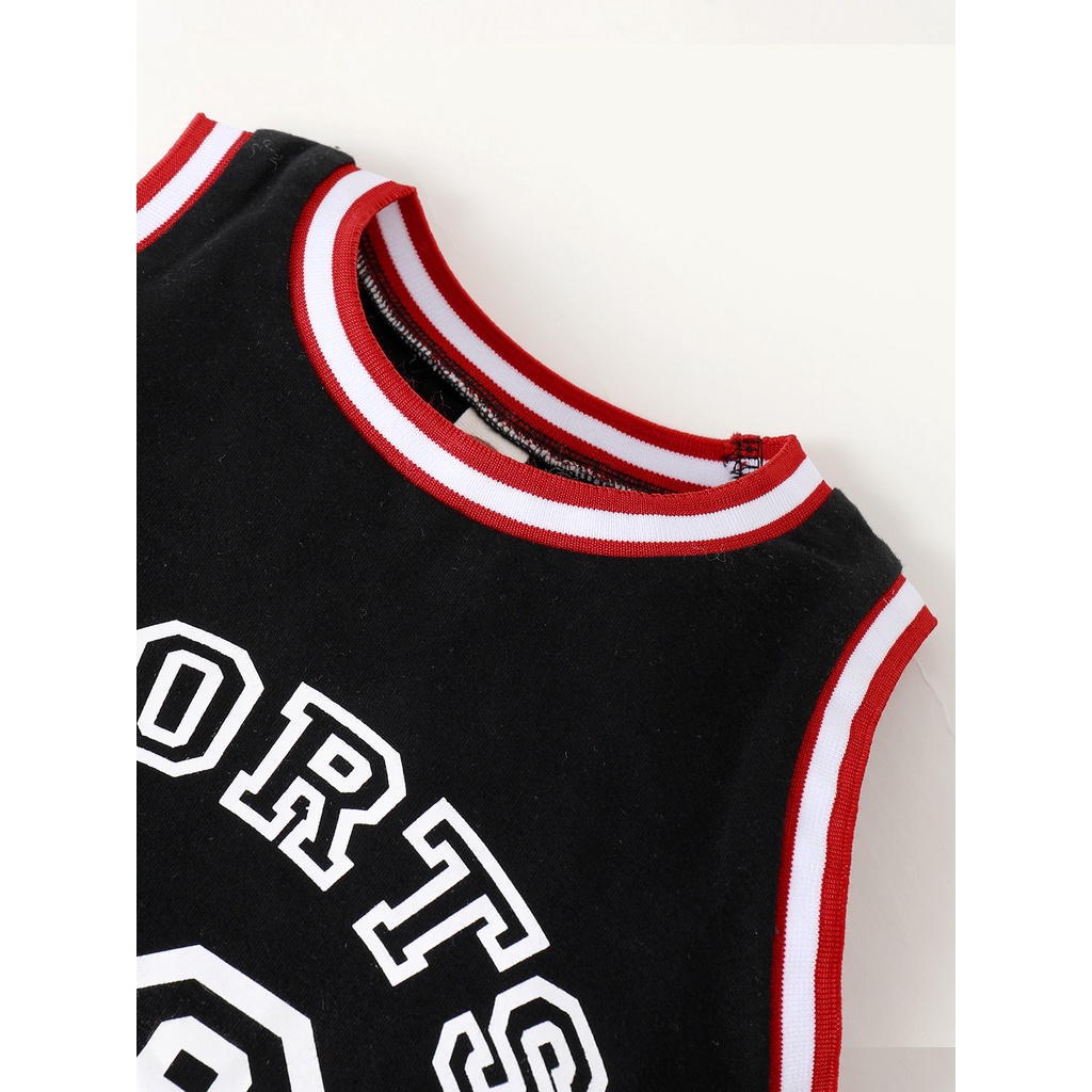 Áo liền quần Mikrdoo vải cotton không tay cho bé trai sơ sinh